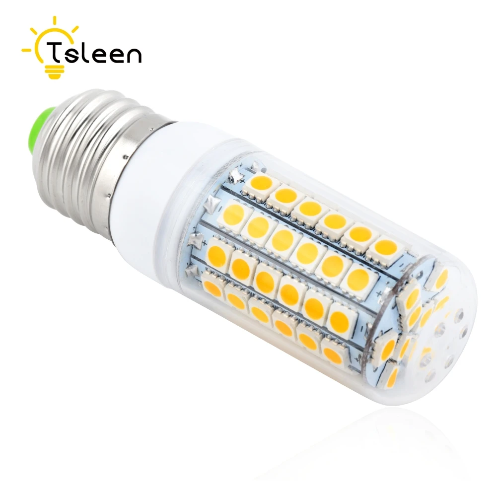 TSLEEN 5 шт. Светодиодная лампа 15 Вт 13 12 11 9 кукурузный светильник AC220V E27 E14 B22 G9 5050