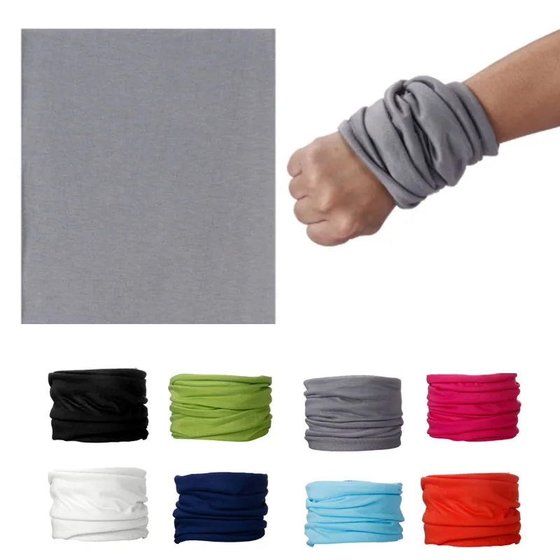 

Cycling Scarf Solid Color Bandana Neck Cover Tube Sun Protection Outdoor Multifunction Headwear Men Women Face Mask Headband