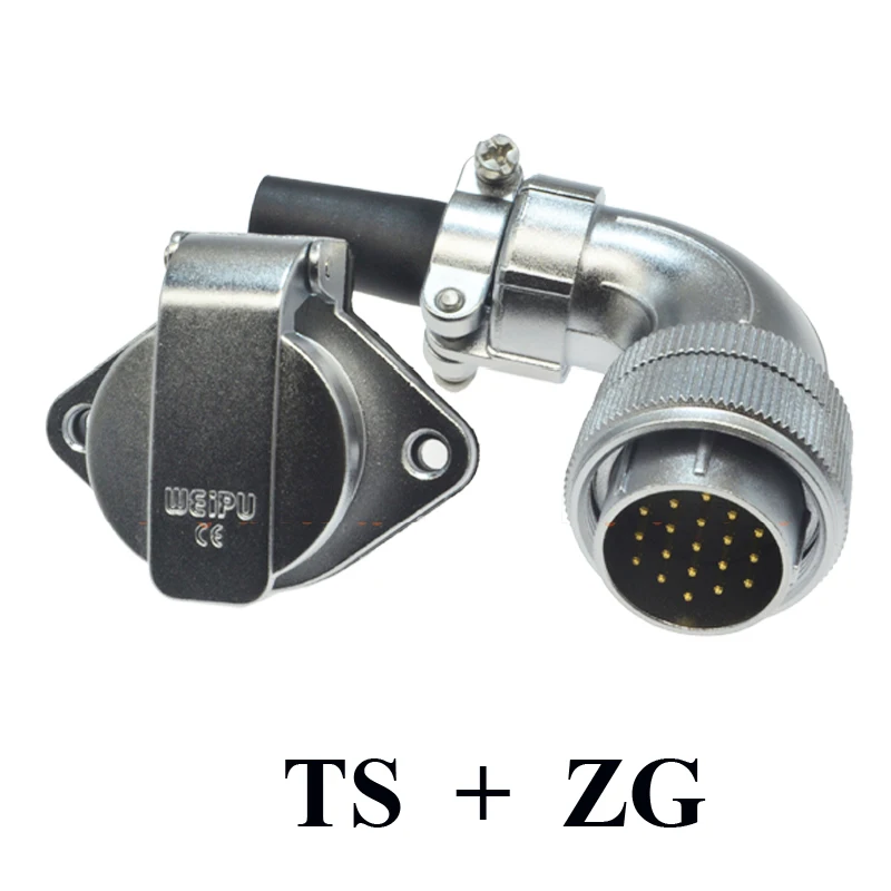 Разъем Оригинальные Weipu WS24 2 3 4 9 10 12 19 Pin TS Z ZM ZG угловая втулка круглый фланец задний