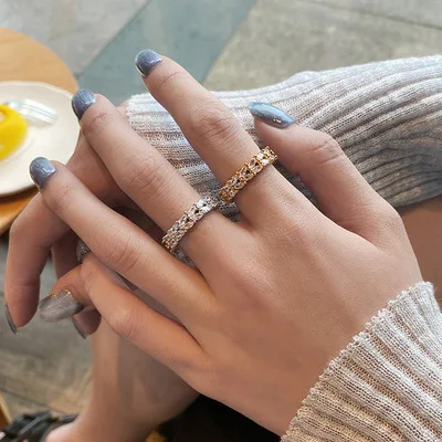 

2021 Women's Ring Europe And The United States New Diamond Ring Simple Fashion And Popular Jewelry Tail Ring Exquisite Style