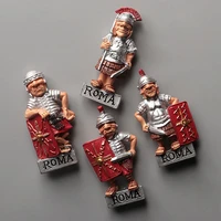 italian soldier fridge magnets refrigerator magnetic paste 3d stereo ancient roman soldier refrigerator magnet home decoration