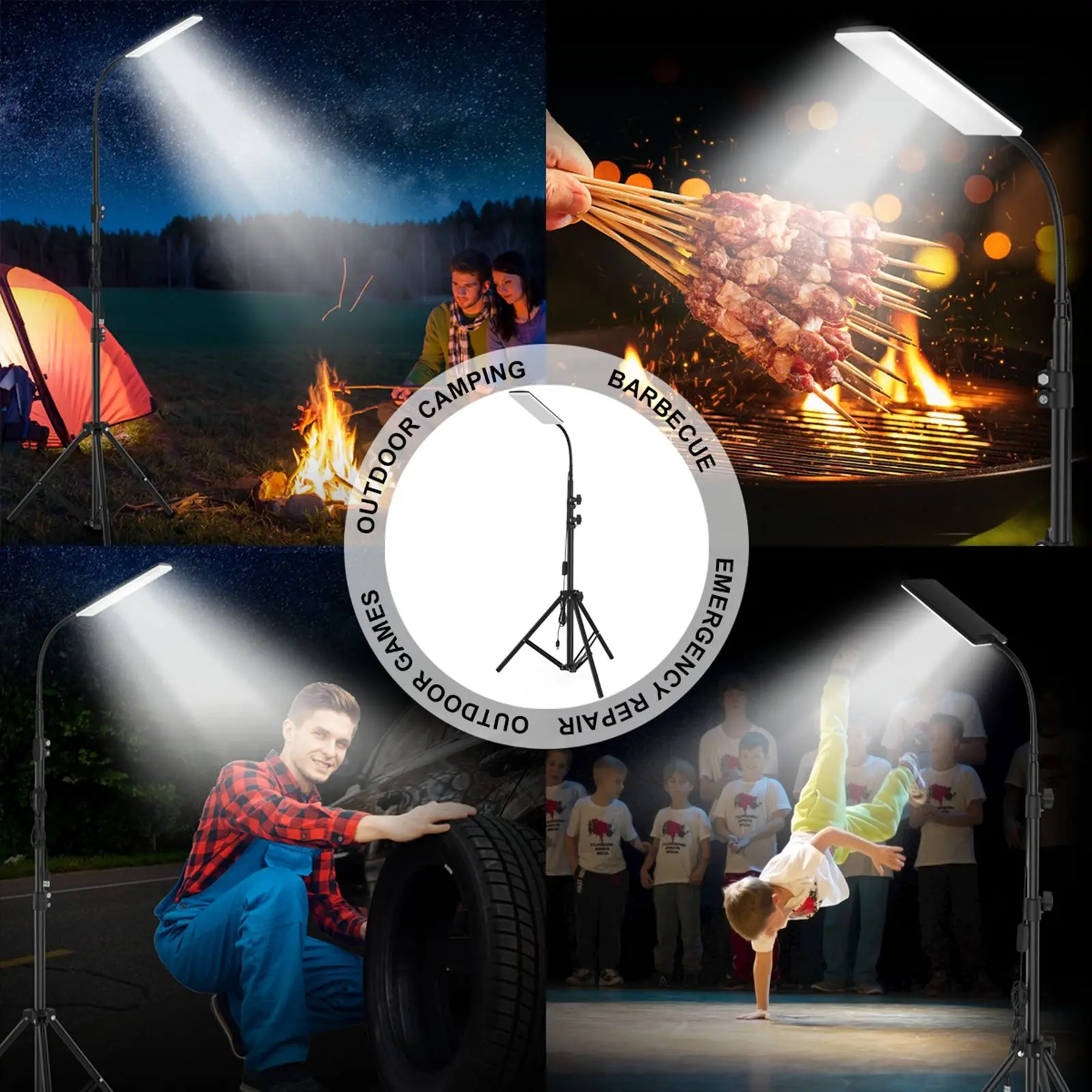 

Camping LED Lights USB Charger Portable Work Lamp Tent Lamp Fishing Lamp for Garden Fishing Patio Outdoor Indoor Lighting