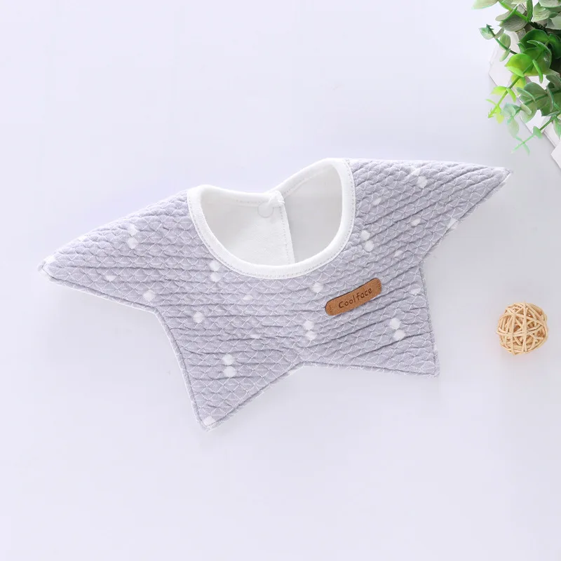 

Baby Bibs Round Neck Newborn Girls Boys Infant Bib Feeding Smock Cotton Eating Burp Cloths Baby Stuff Accessories WHT057
