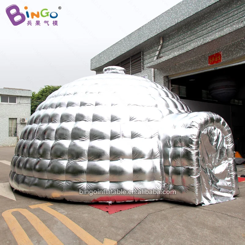 2019 Лидер продаж 6x6x3 5 mh надувная Серебряная купольная палатка air blow