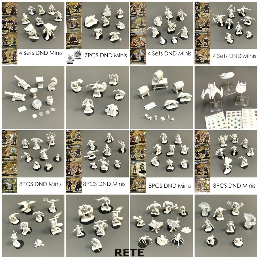 Настольная игра TRPG миниатюры Истребитель драконов варвар волк карлик изгой