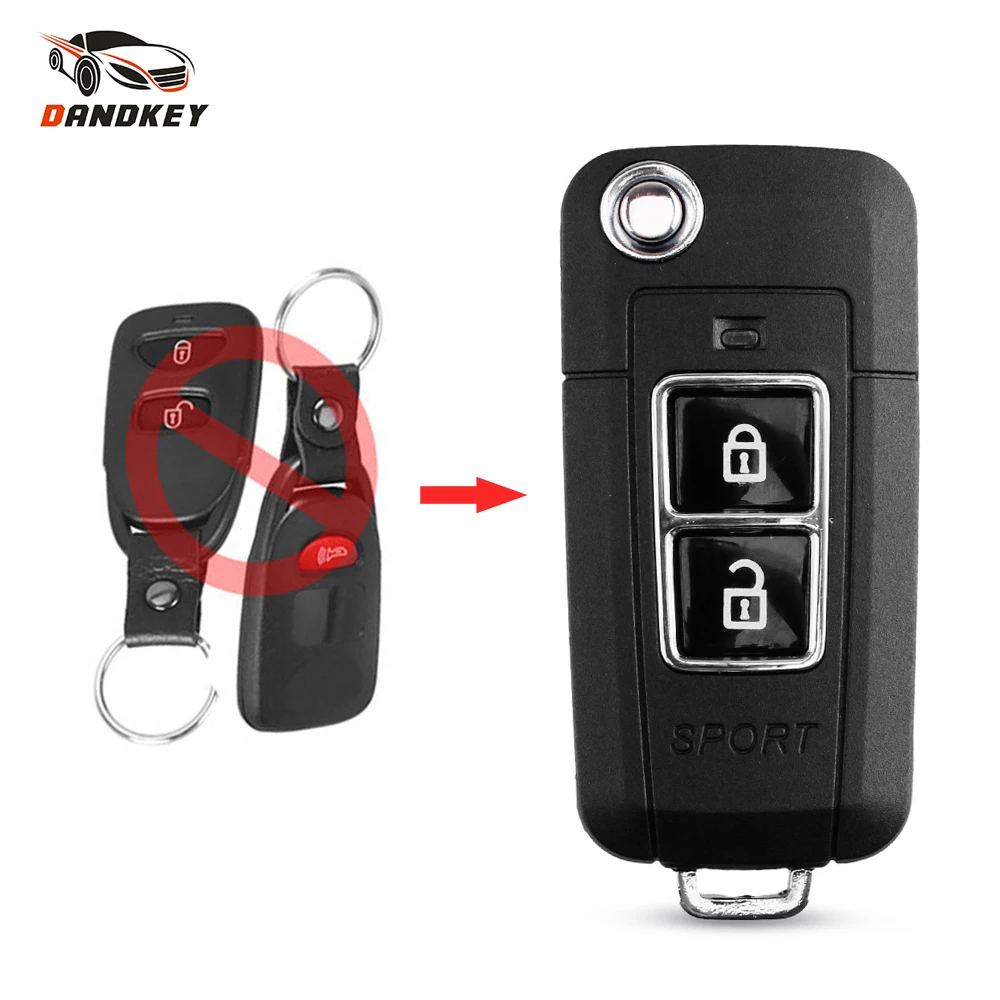 KEYYOU модифицированный складной чехол для пульта дистанционного управления Hyundai