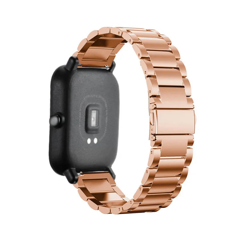 Ремешок для Xiaomi Huami Amazfit GTS Bip BIT PACE Lite Youth 20 мм сменный ремешок из нержавеющей стали