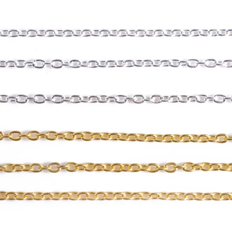 10 шт. 25 5 дюйма Длина латунная звеньевая цепочка с колье ювелирные изделия в