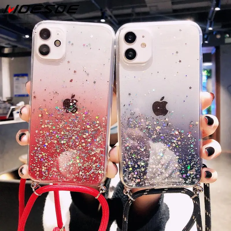 

For Apple Phone Long Strap Case