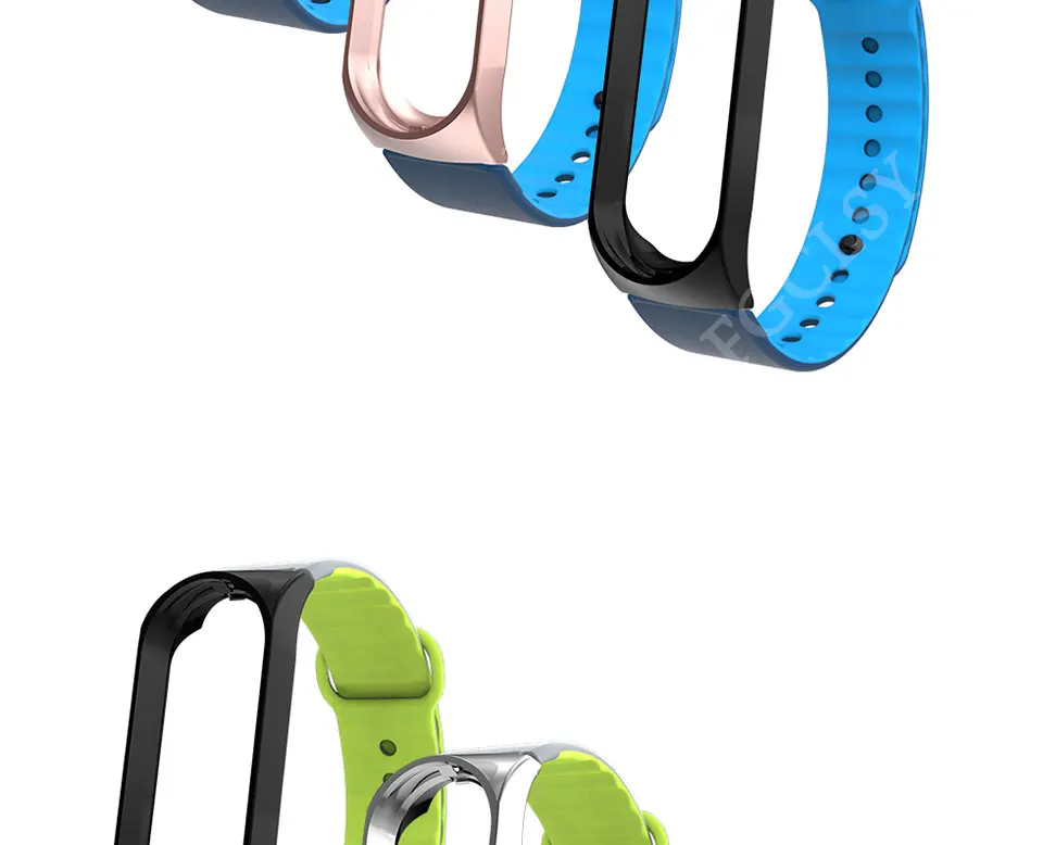 FGCLSY mi Band 4 3 спортивный ремешок для xiaomi mi band 4 3 силиконовый ремешок на запястье аксессуары браслет металлический слот для xiaomi mi band 4