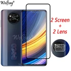 Закаленное стекло с полным покрытием для Xiaomi Poco X3 Pro, защита для экрана Poco F3 M3 X3 X4 NFC, стекло для камеры Xiaomi Poco X3 Pro, стекло