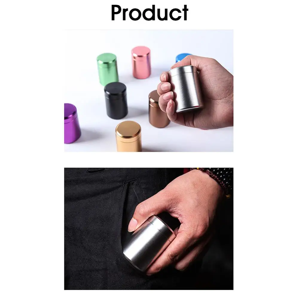 

Tea Tin Canister with Airtight Lid Aluminum Tea Containers for Loose Leaf Coffee Sugar Organizer Rose Tea Pot Tin Box