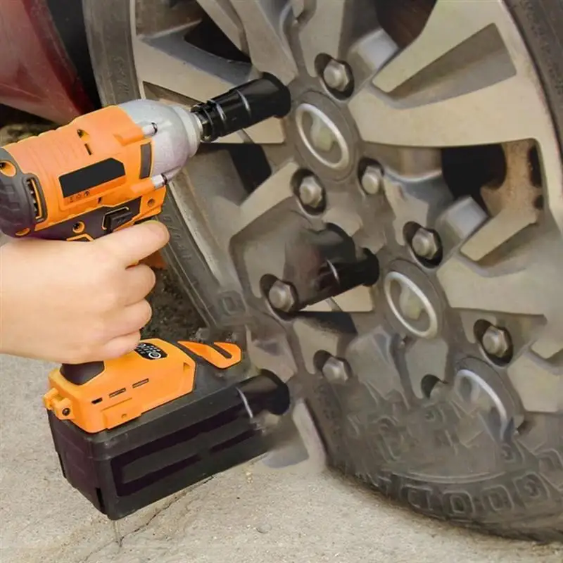 

16pcs/Box 1/2" Drive Impact Socket Set Metric Deep Socket Sets Auto Repair Cordless Wrench Rechargeable Brushless Impact Wrench
