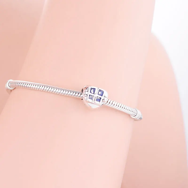 Окно синяя эмаль небо Луна Звезда Любовь Сердце бусы подходят оригинальный ПАН