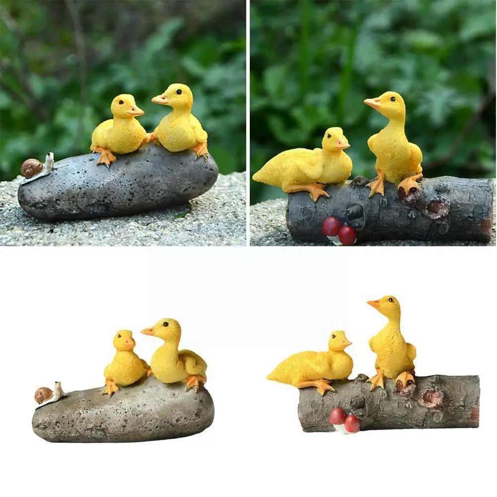 

Resin Little Yellow Duck Micro Landscape Decoration Accessorie Miniature Ornaments Handicraft Garden Outdoor Pot Flower Ani M9Y7