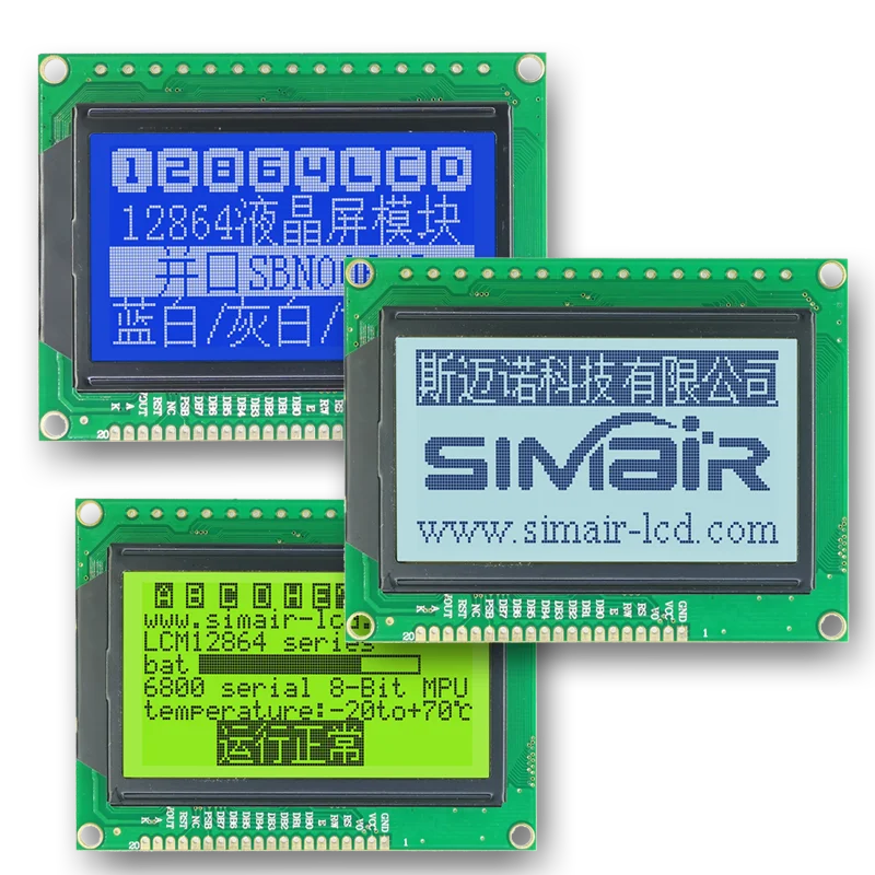Высококачественный ЖК-дисплей 93x70 мм 6800 параллельный SPI 12864 LCM SBN1661G 128*64