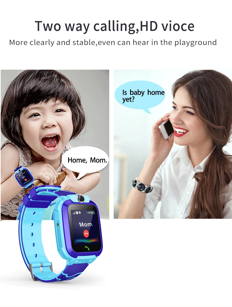 Q12 Kids Smart Watch Waterproof LBS Location Support Hebrew Use 2G SIM Card Chindren Tracking Boys Girls Smartwatch Clock Gift