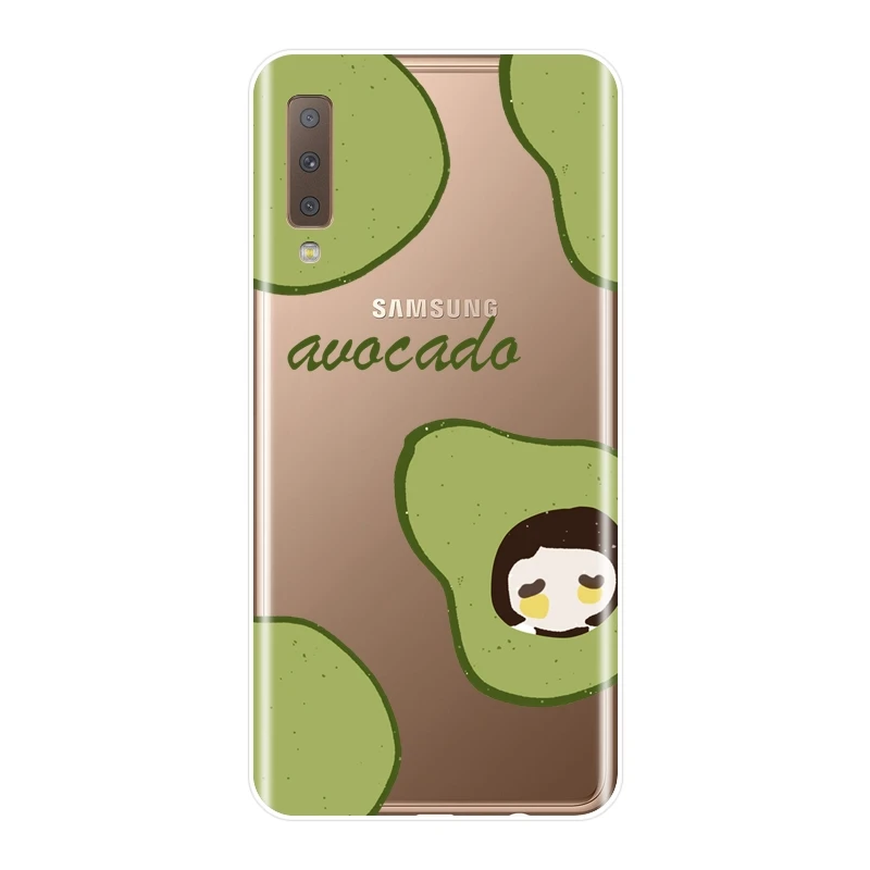 TPU Soft Silicone Phone Case For Samsung Galaxy A6 A8 Plus 2018 A5 A7 Pineapple Back Cover A3 2016 2017 | Мобильные телефоны и