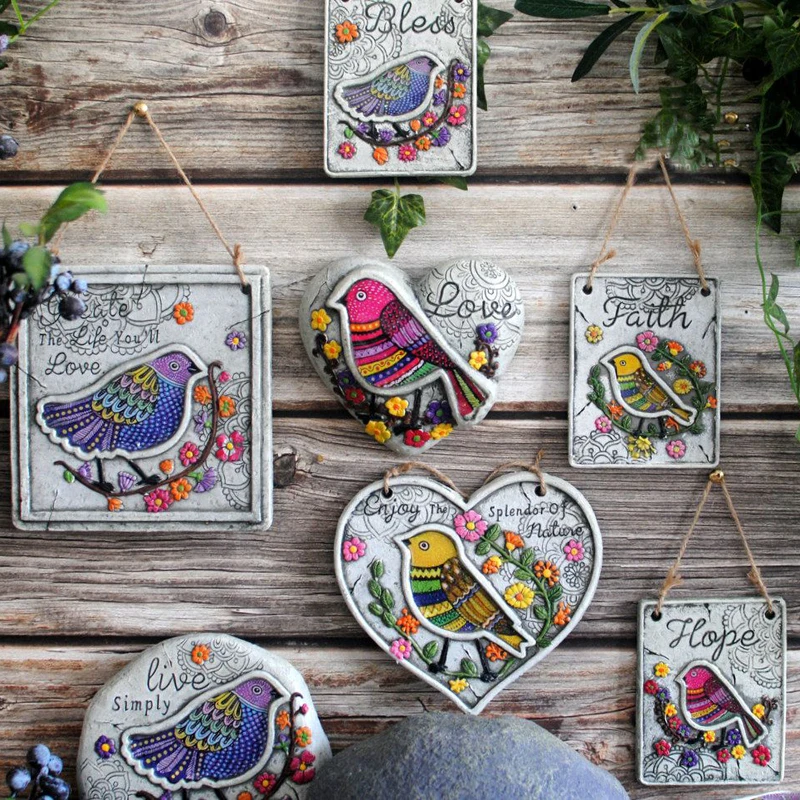 Американский кантри Ретро цементный сад двор балкон подвесная доска для стены