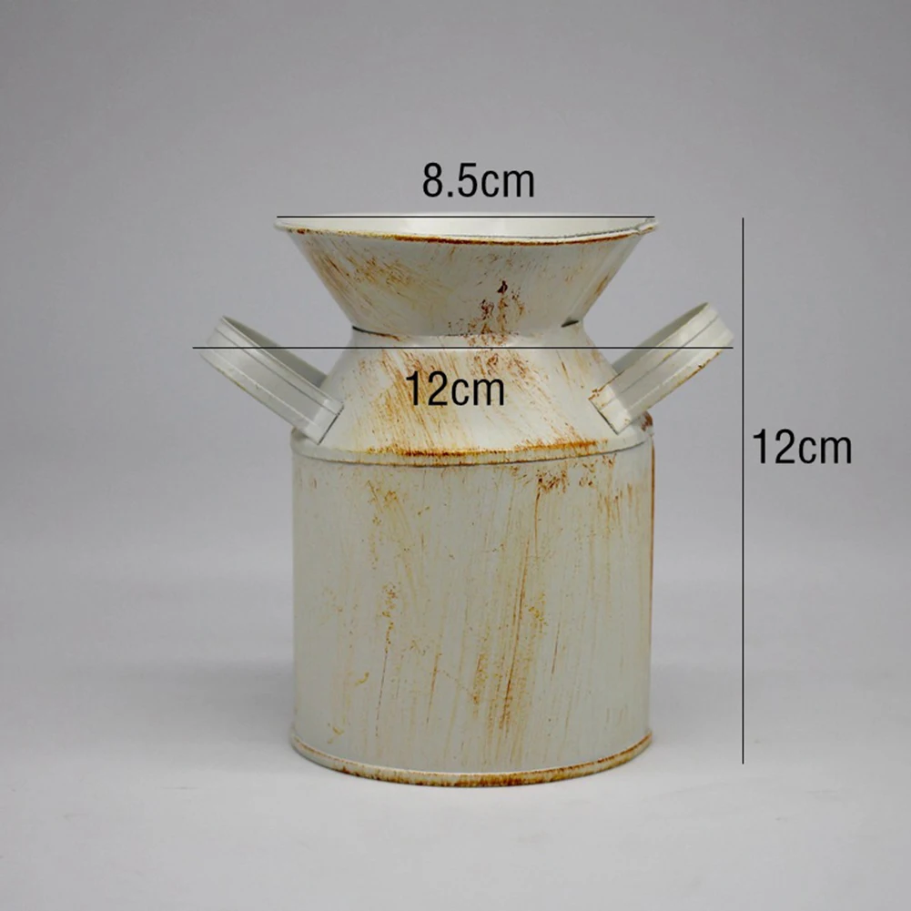 Винтажная ваза в западном стиле железный цветочный горшок чайник веревка