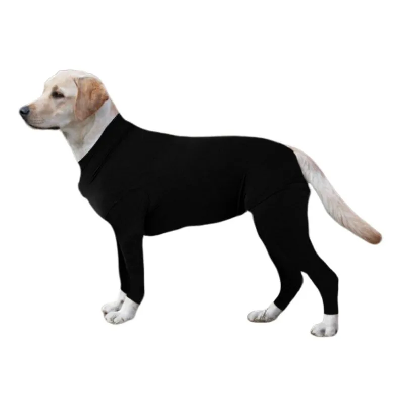 Tight Dog Clothes Solid Dog Jumpsuit 4-legged Pajamas Coat Nursing Clothes Bodysuit Thin clothes For Pet Big Dog