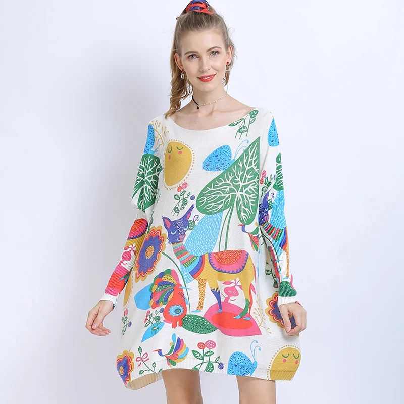 

2021 Fashion Streetwear Ladies Spring and Autumn Punk Top Ladies Printed Long Sleeve T-Shirt Casual Elegant Loose Girl Clothing