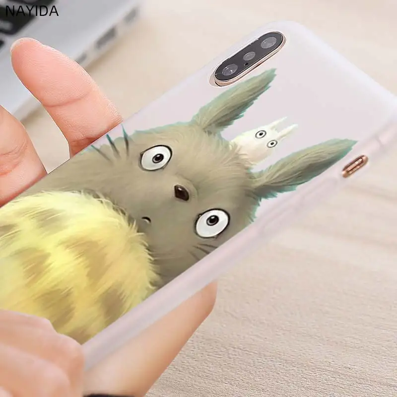 Мягкий Силиконовый ТПУ чехол для телефона Samsung Galaxy S30 S20 S7 Edge S8 S9 S10 Plus Totoro portsoot