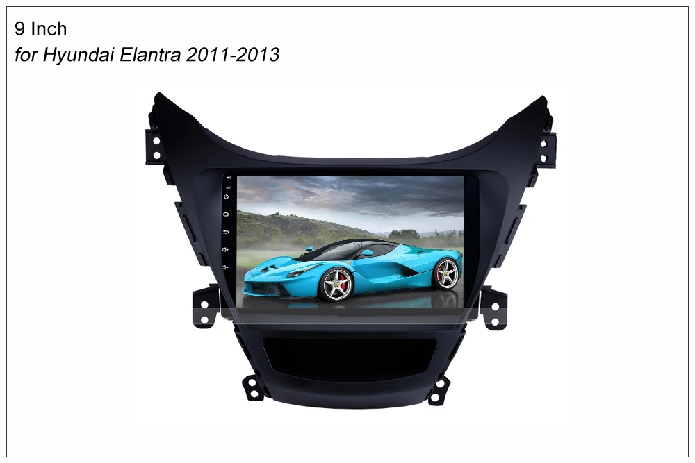 SINOSMART 2.5D IPS/QLED экран 1G/2G автомобильная навигация GPS плеер для hyubai Elantra Avante MD 2011 2015 32EQ