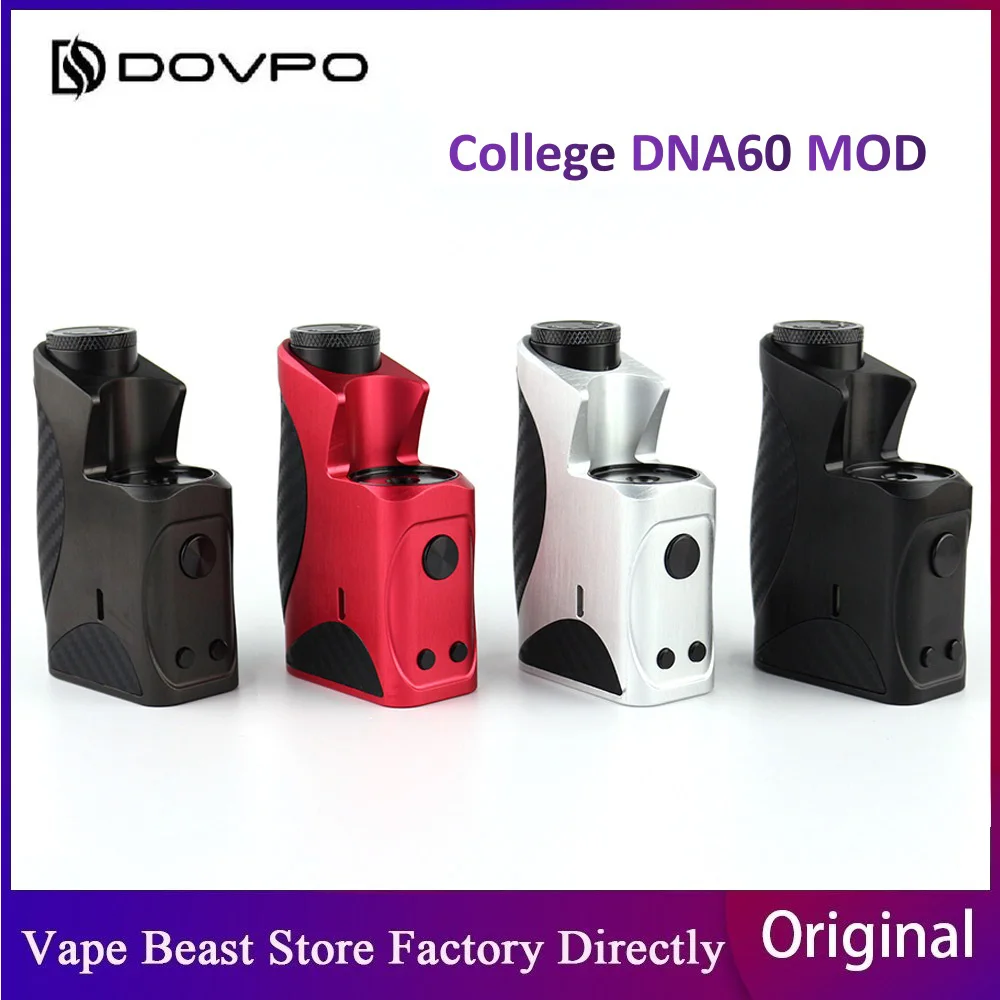 Оригинальный Dovpo College 60W DNA60 TC MOD с одной батареей 18650 без батареи oled-экраном 510