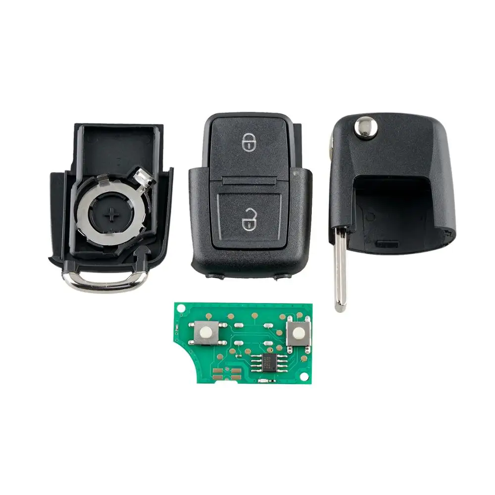 2 кнопки дистанционного ключа для SKODA 1J0 959 753 CT 433mhz Fabia Superb Octavia 2001 2009 оригинальный