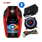 Автосигнализация CARDOT LCD Smart Key, кнопка запуска двигателя автомобиля, Prewarm Precool Car для России и Бразилии