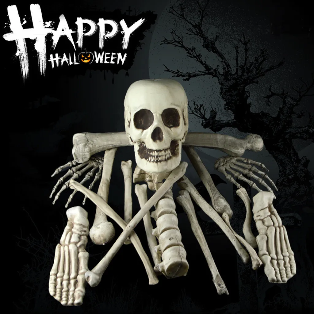 Реквизит для Хэллоуина украшение вечеринки скелет человеческого черепа