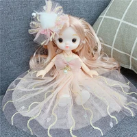 new bjd 16cm doll universal clothes accessory dress bib clothes set princess toy fashion dress up diy girl play house gift toy