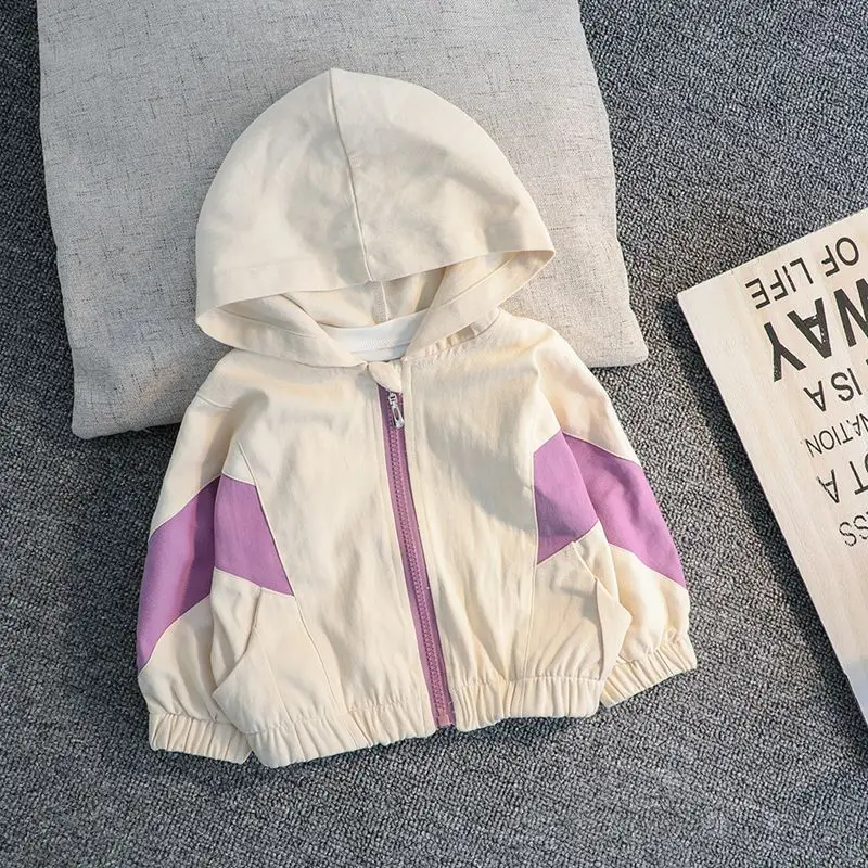 2019 г. Осенний плащ для девочек Детская Свободная верхняя одежда с капюшоном