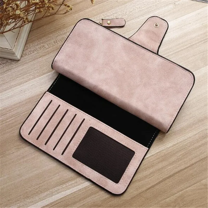 

Women's Wallet Leather Female Purse For Women Coins Pocket Card Holder Money Bags Casual Long Lady Clutch Phone Wallet