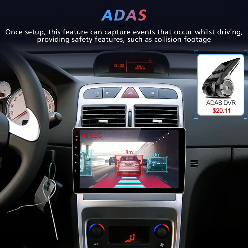 Junsun 4G+ 64G Android 9,0 для peugeot 307 2002-2013 авто 2 din автомагнитола стерео плеер Bluetooth gps навигация нет 2din dvd