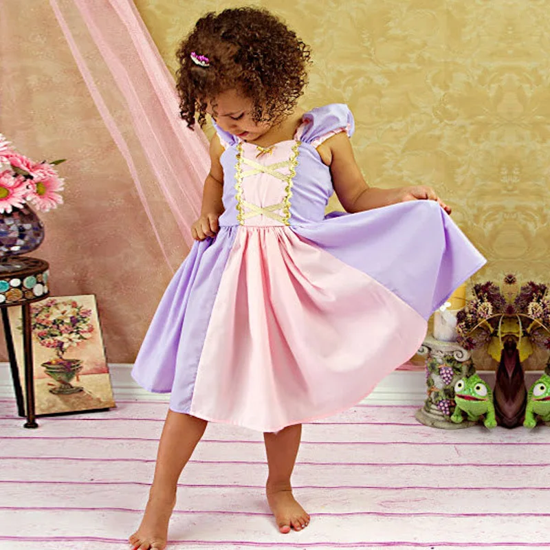 

Детское платье принцессы Софии, костюм для косплея на Хэллоуин, летняя одежда, наряд для вечеринки