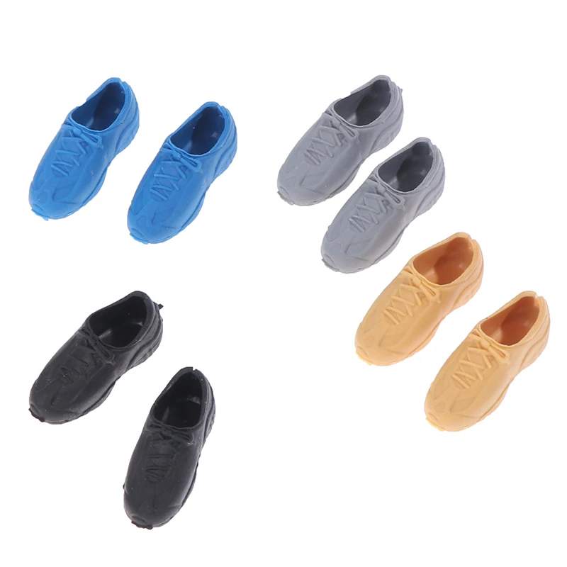 

2 пары белых игрушечных мини-сапог для девочек длиной 2/2, 5 см