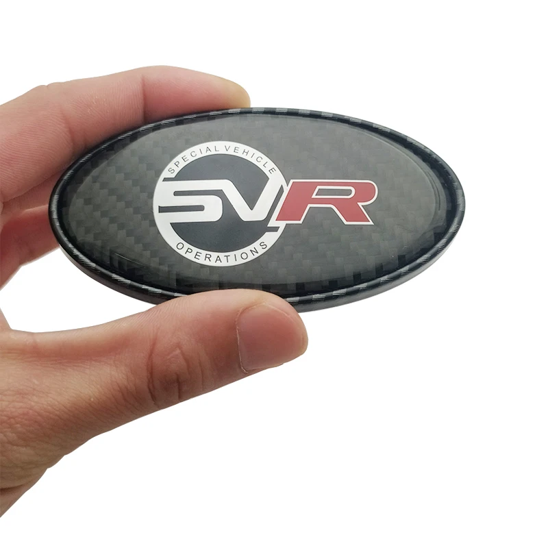 Логотип SV SVR для багажника автомобиля Эмблема Land Rover Discovery Range Evpque Defender 3 4 Velar Freelander
