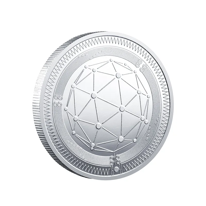 Позолоченная монета QTUM 1 шт. коллекционная Подарочная для криптовалюты