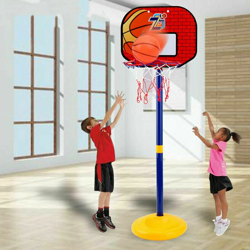 

Children Basketball Playing Set Outdoor Sport Adjustable Stand Basket Holder Hoop Goal Game Mini Indoor Kids Yard Game Boy Toys