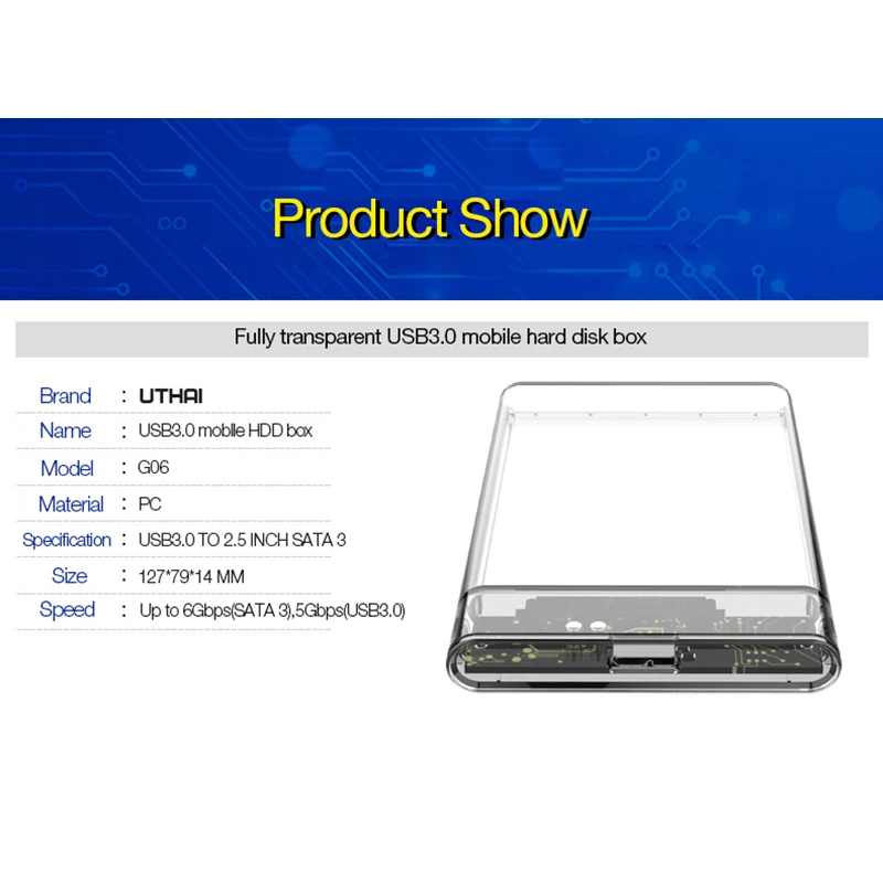Корпус для жесткого диска G16 2 5 дюйма USB 3 0 последовательный порт SATA SSD чехол