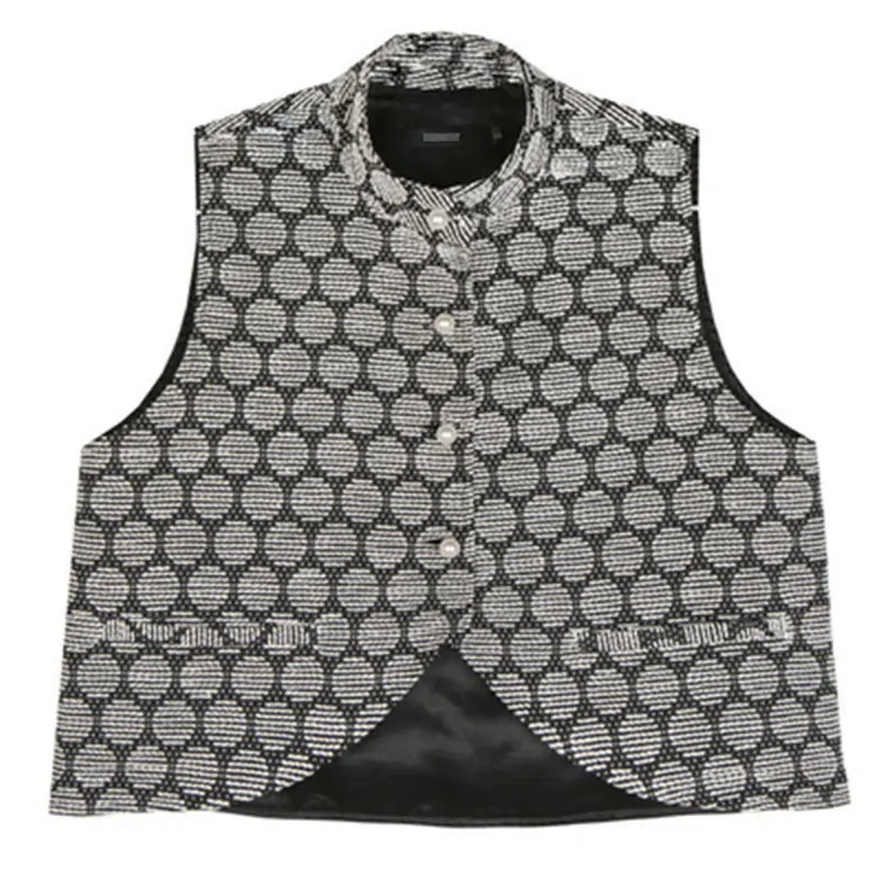 

XITAO Sheath Women Vest Fashion New 2019 Polka Dot Single Breast Sleeveless Small Fresh Casual Loose Minority Vest DMY1995