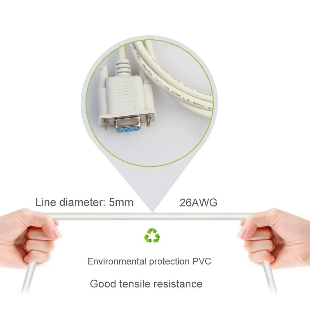 9 Pin типа папа к женскому кабель Serial Порты и разъёмы Кабель промышленный В