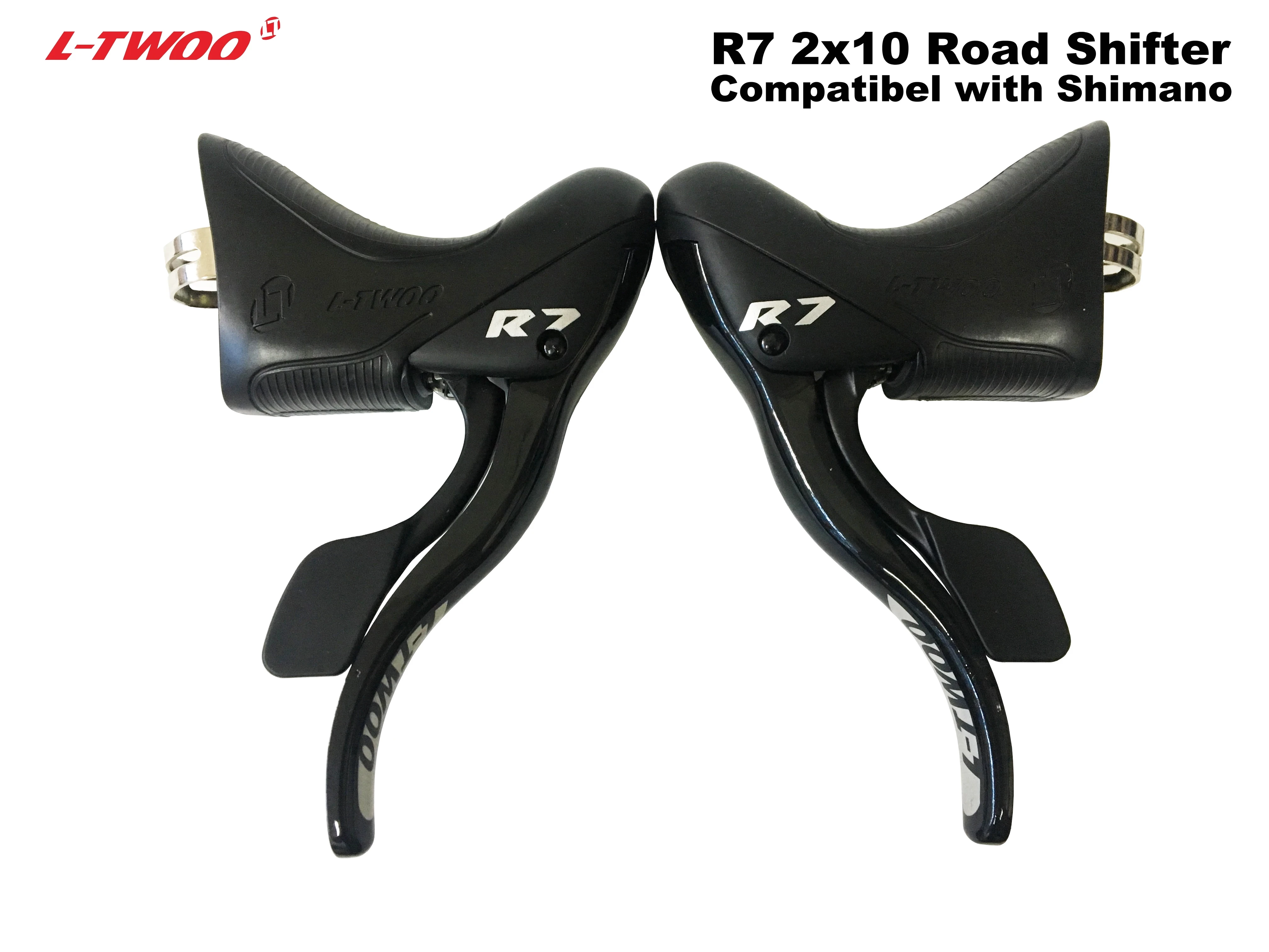 

LTWOO 10s Road Bike Shifters R7 2X10 Speed Lever Brake Road Bicycle Derailleur Compatible for road 10s R6800 R4700 Claris Sora