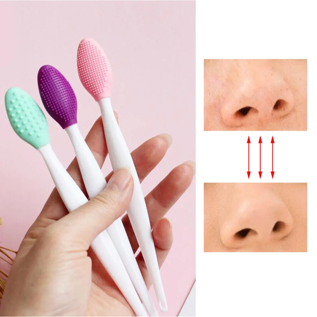 7pc Colourful Handheld Silicone Blackhead Remover Brush Deep Pore Cleansing and Exfoliating Tool for Women Men | Красота и здоровье