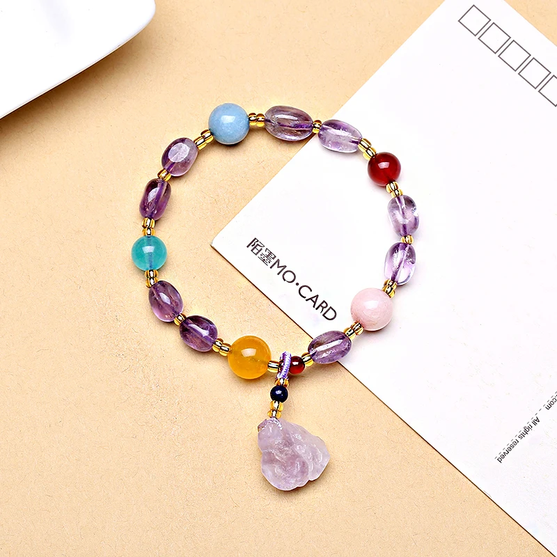 Оптовая продажа с фабрики натуральный Фиолетовый Новый лавандовый цвет браслеты