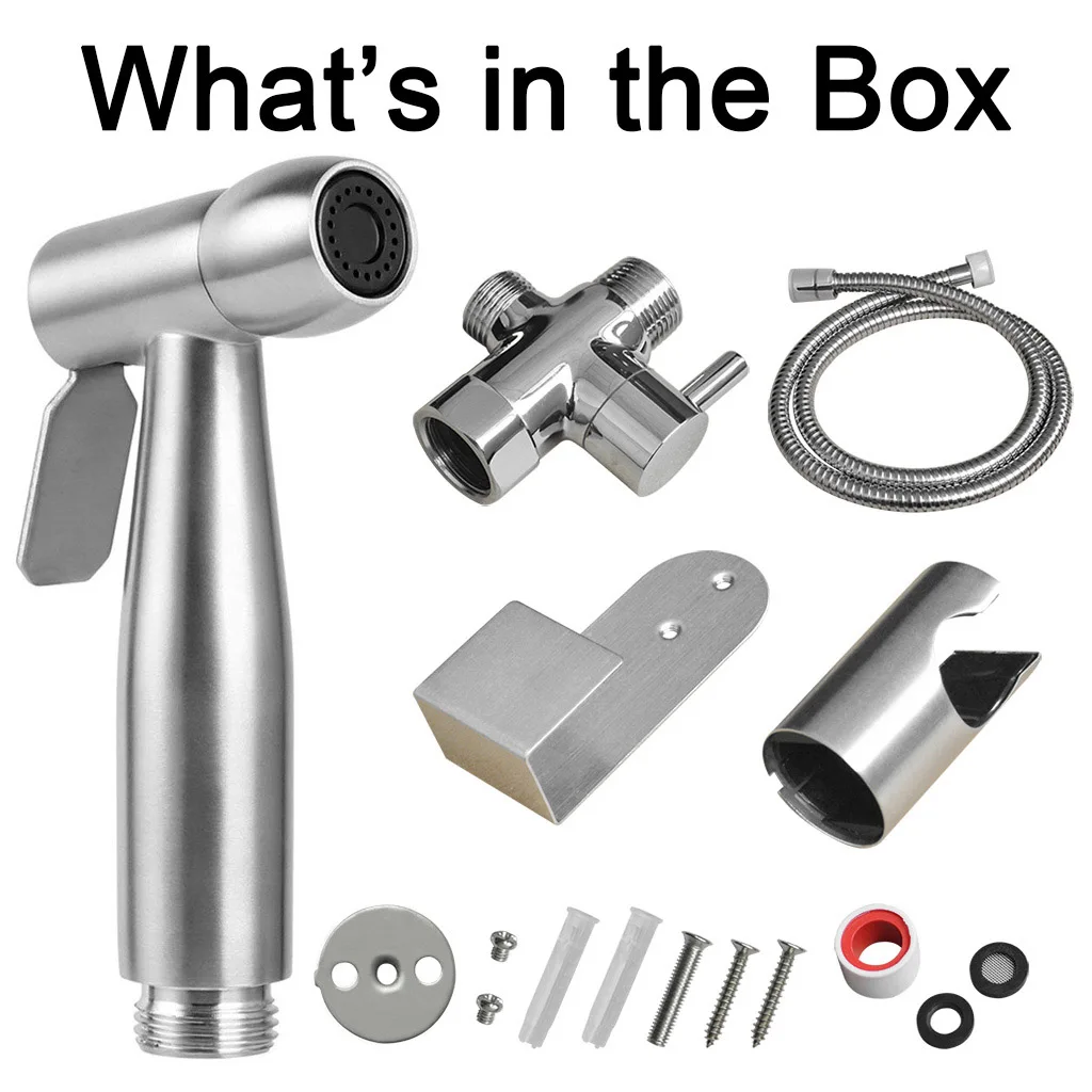 Ручной Биде опрыскиватель набор Atalawa нержавеющая сталь Туалет ручной биде кран