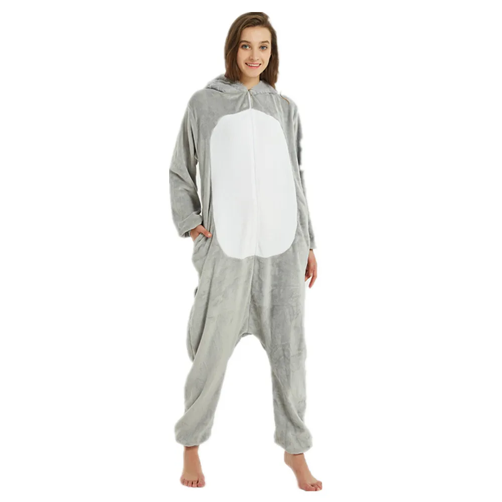 Зимние теплые ползунки рождественское праздничное платье серая Пижама с