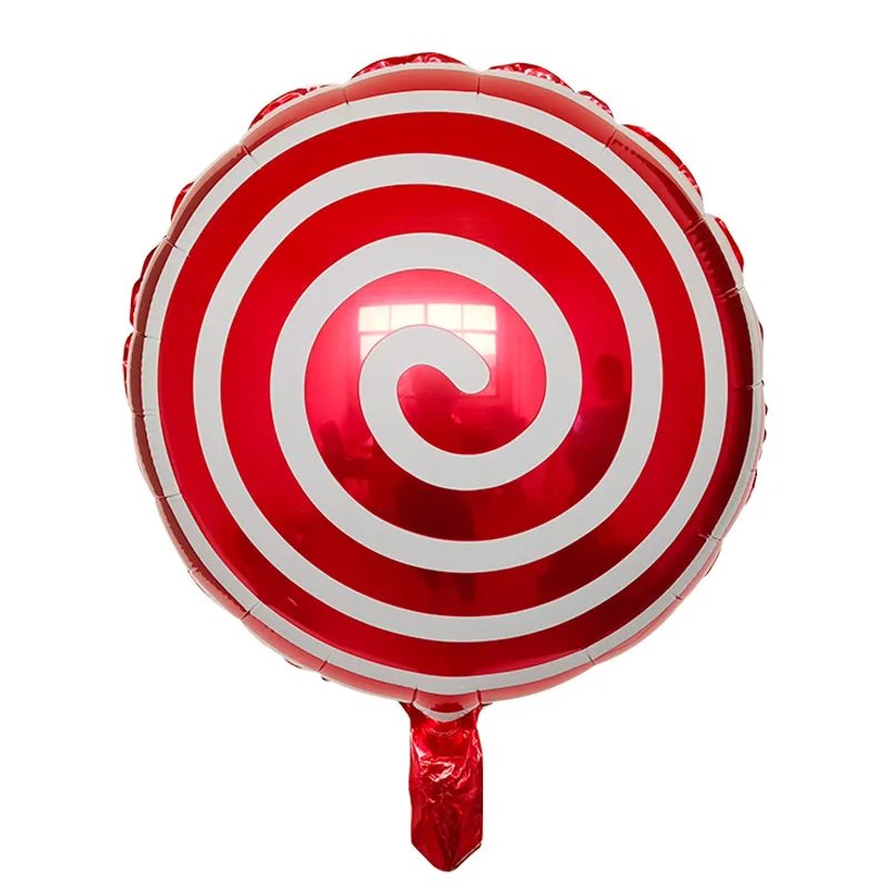 10 шт./лот красочные шары из фольги в виде конфет 18 дюймов круглые алюминиевые